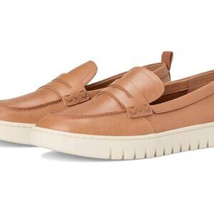 NEW IN BOX Vionic Uptown Penny Loafers Women Camel Leather Slip On Shoes 10